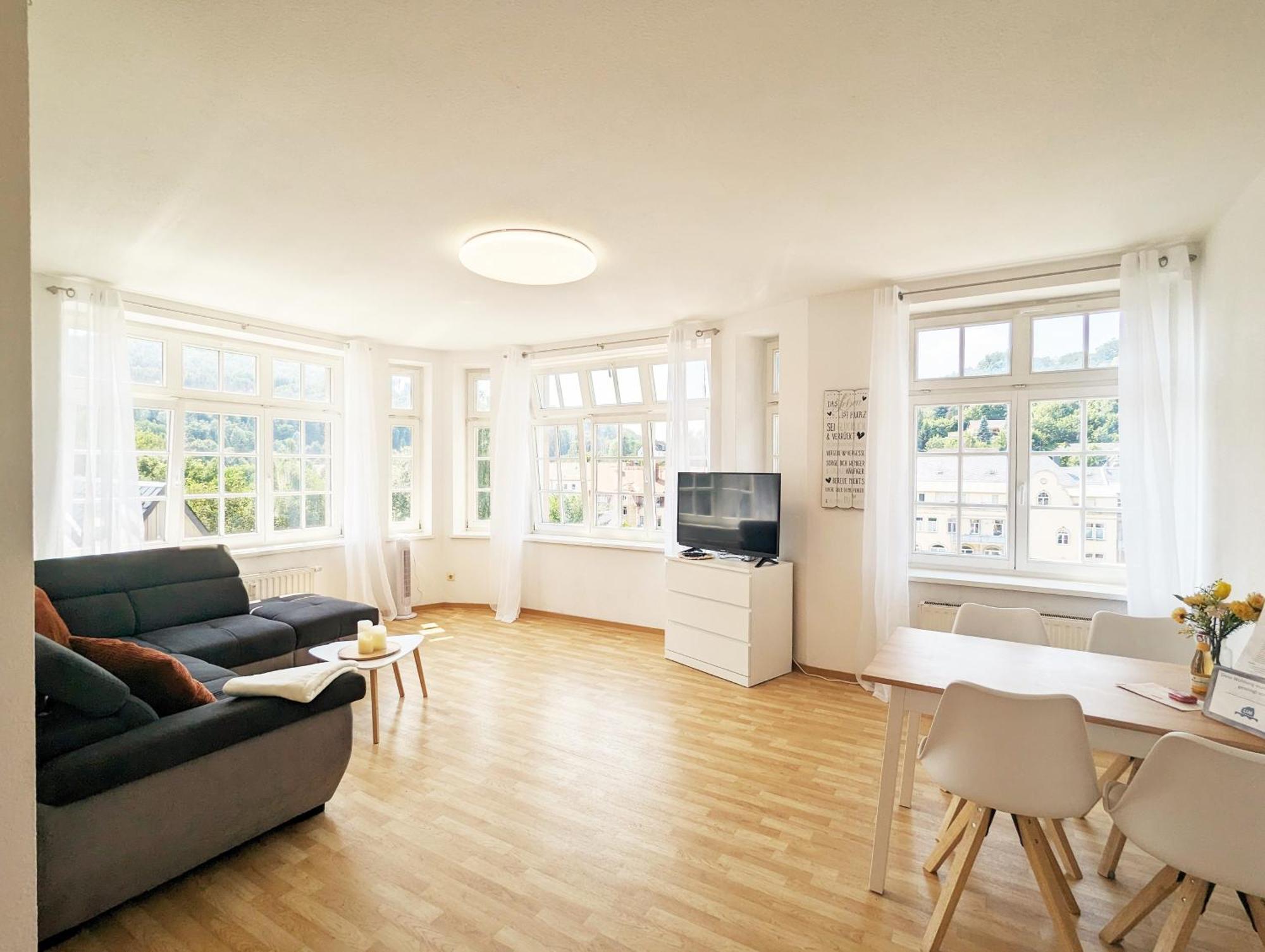 Hw3 - Urlaubsmagie - Helle, Grosse Wohnung Mit Pool Sebnitz Buitenkant foto