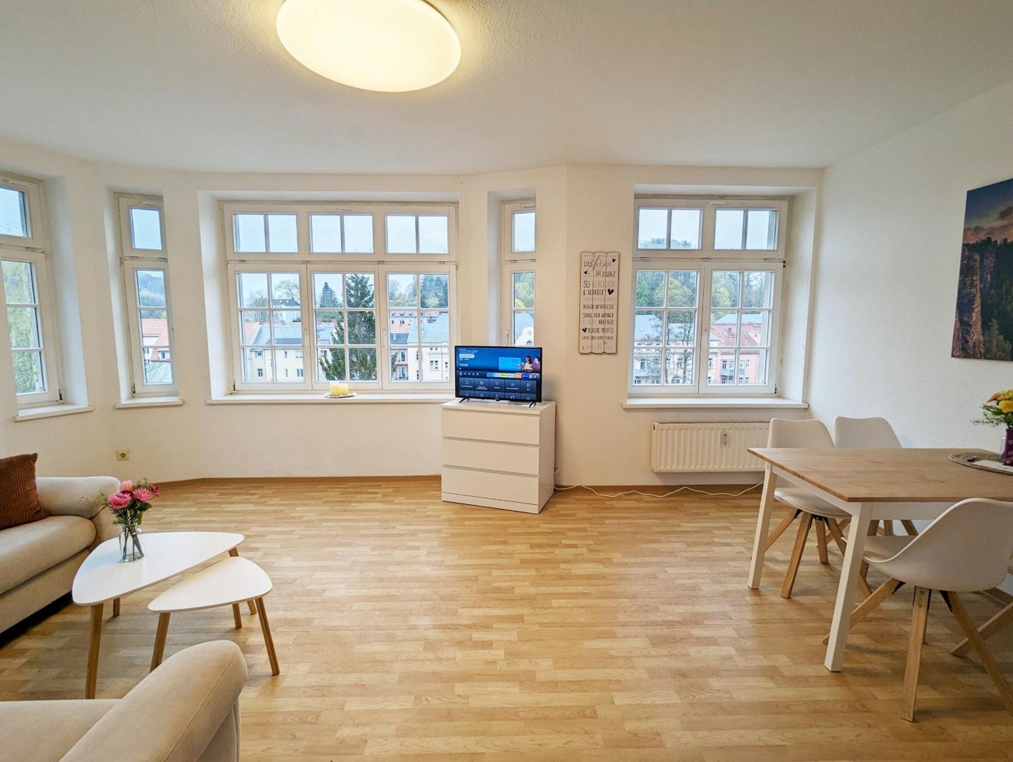Hw3 - Urlaubsmagie - Helle, Grosse Wohnung Mit Pool Sebnitz Buitenkant foto