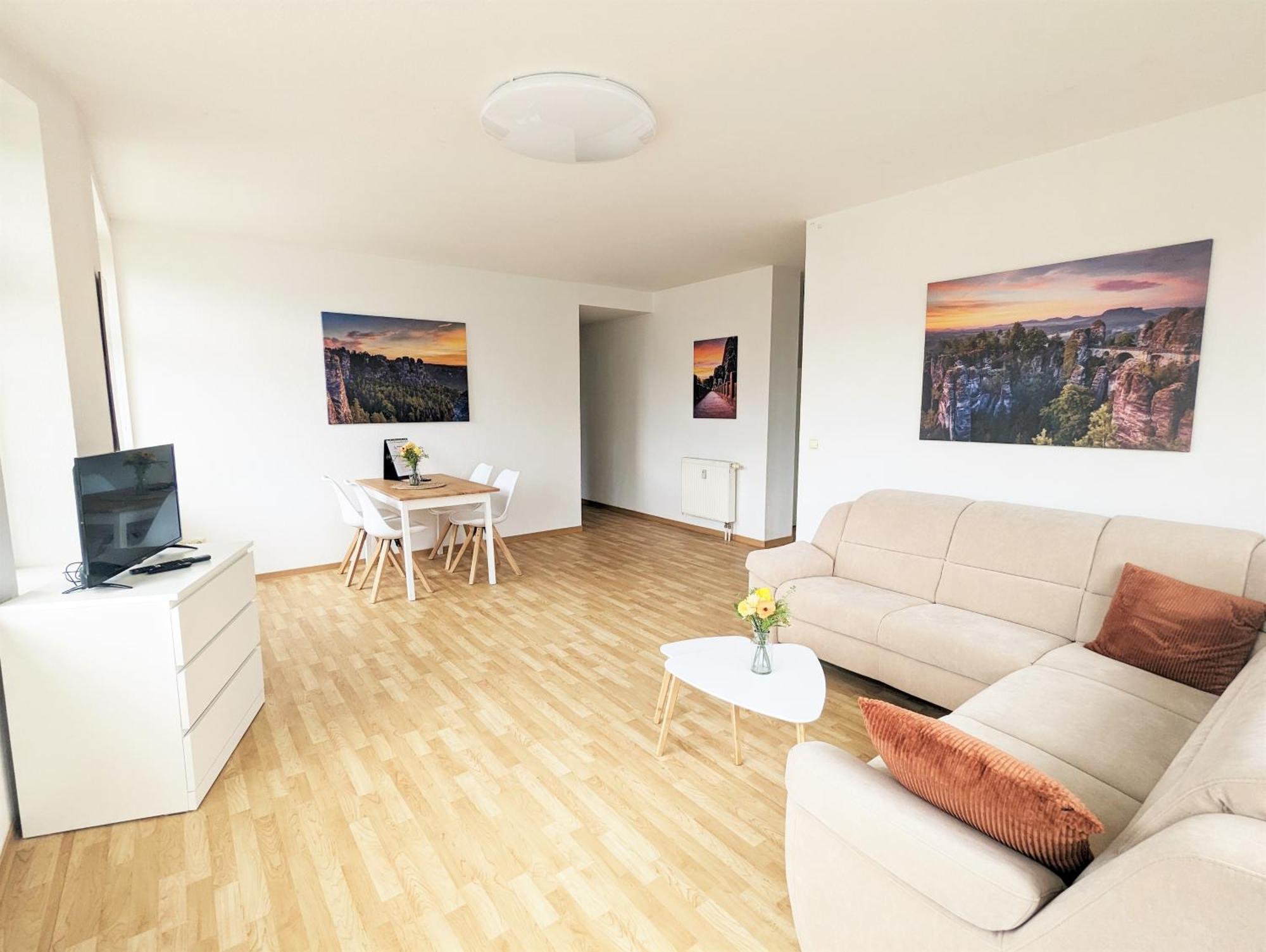 Hw3 - Urlaubsmagie - Helle, Grosse Wohnung Mit Pool Sebnitz Buitenkant foto